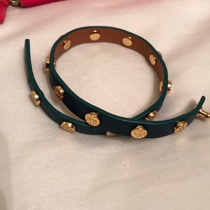 Teal green Tory Burch bracelet, super versatile